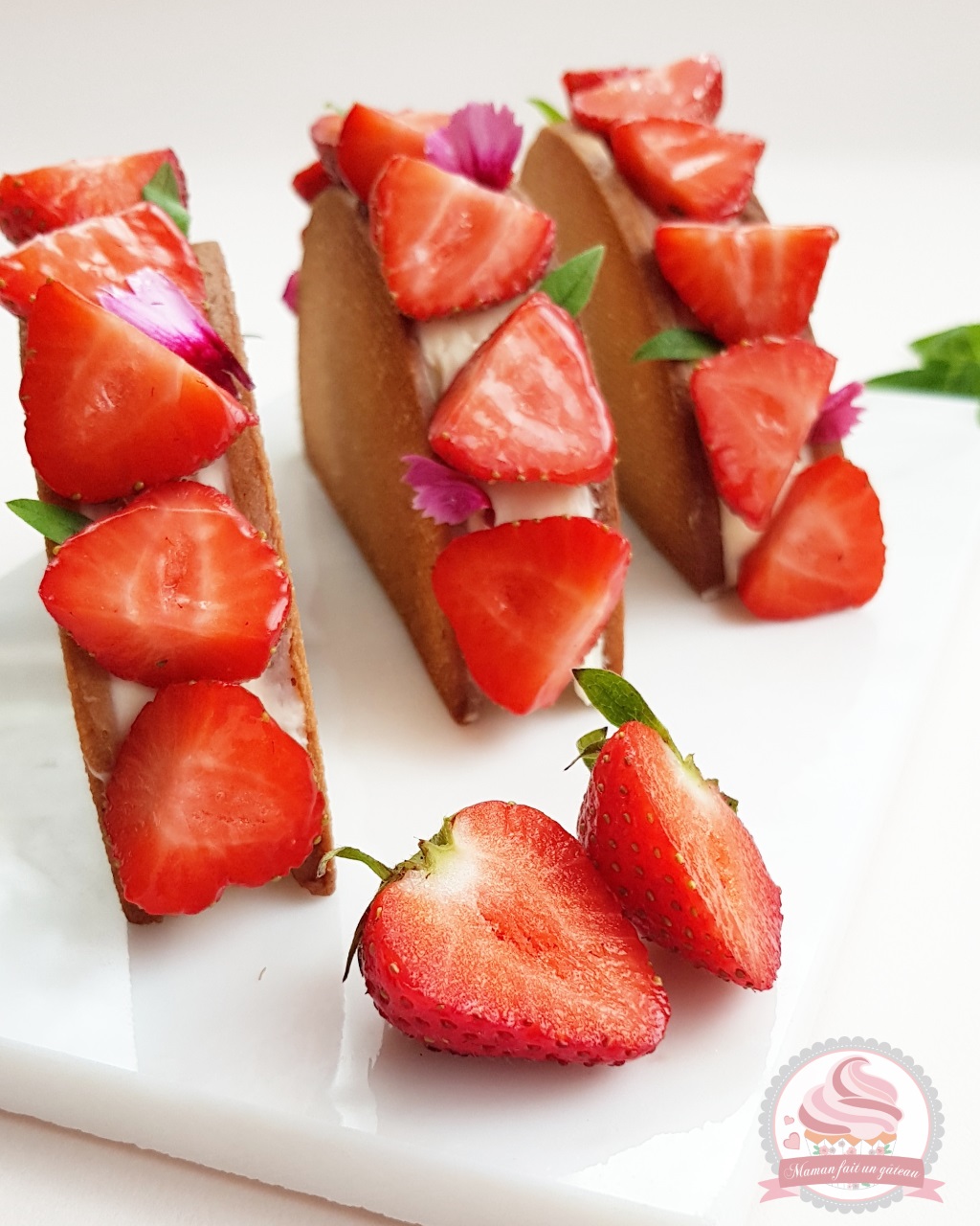 Tarte Aux Fraises Revisitee La Cerise Sur Le Gateau Maman Fait Un Gateau