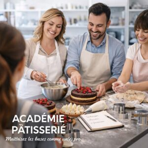 Y. Académie  « Les basiques de la pâtisserie » 7 cours ACOMPTE SEPTEMBRE 2026