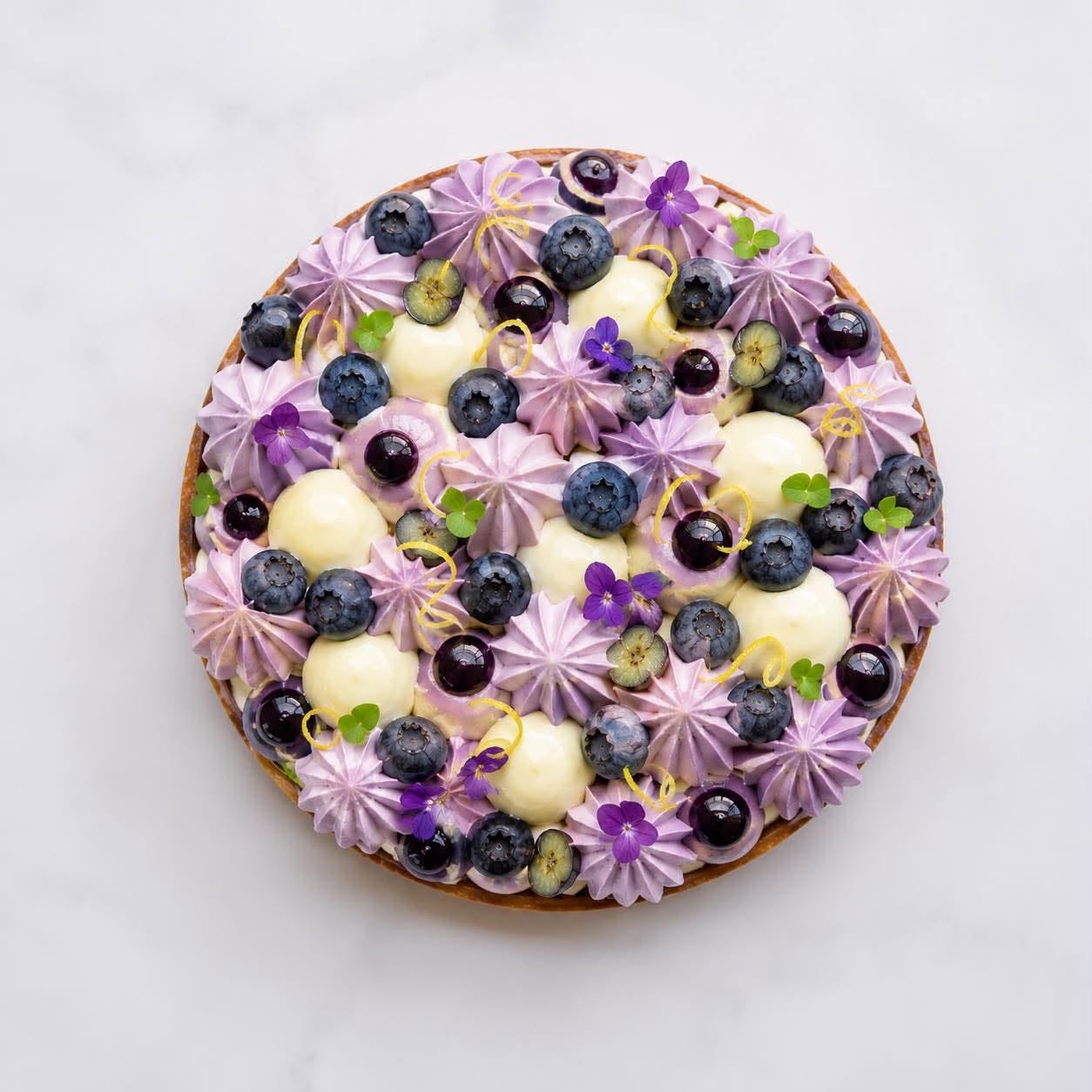 J. Tarte aux myrtilles et citron