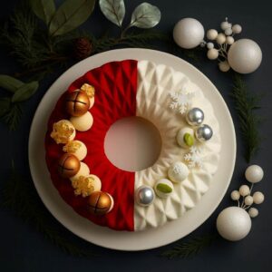 1. Le duo Gourmand : Couronne de Noël façon Dubai et Couronne intensément cacahuètes AVEC MOULE